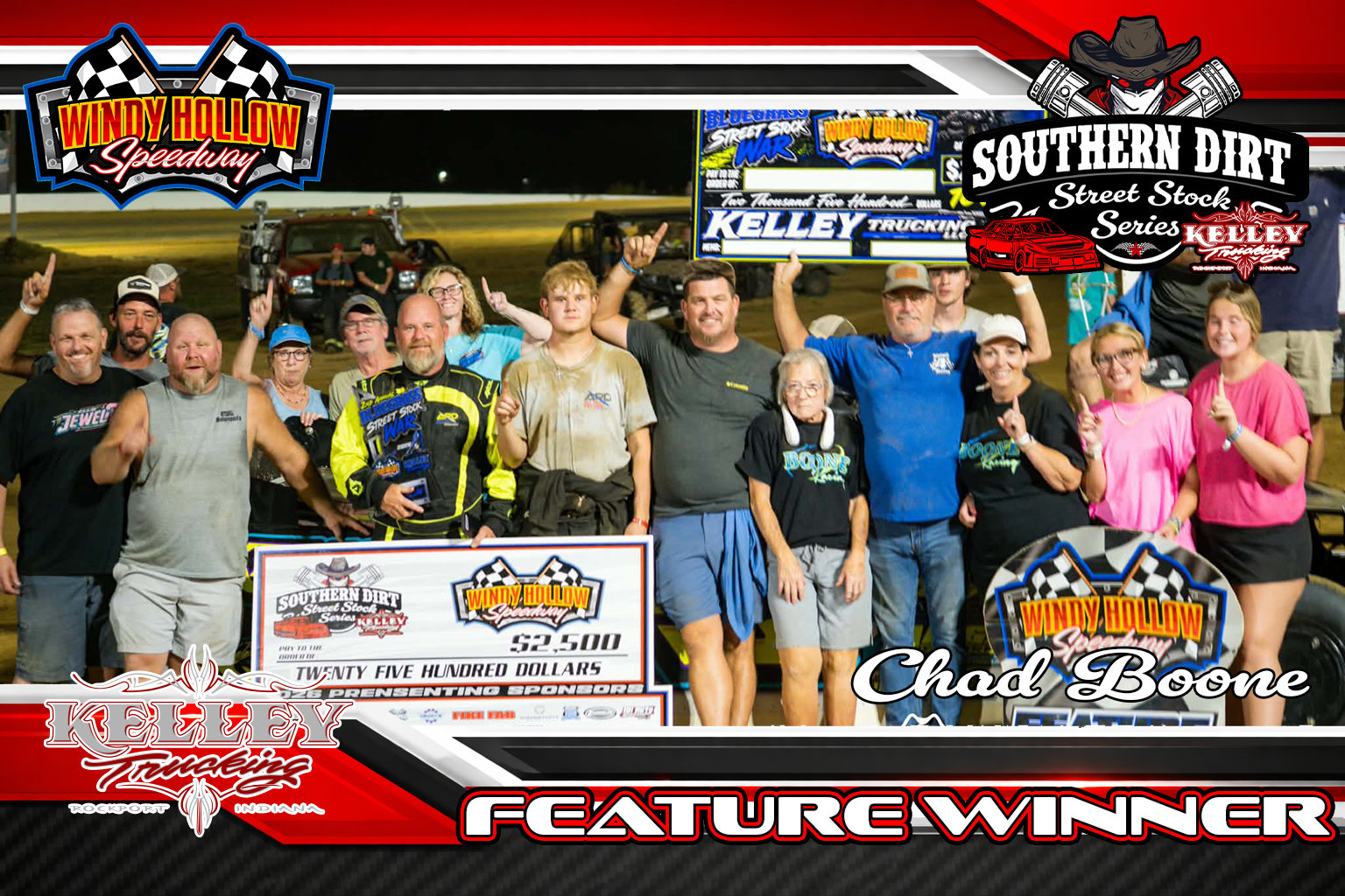 Chad Boone, Kelley Trucking feature winner